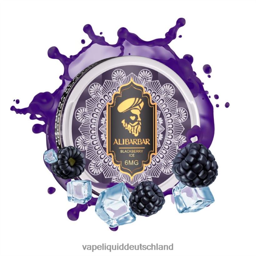Alibarbar Nikotinbeutel Brombeereis X068JX97 Vape Liquid
