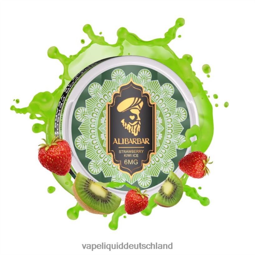 Alibarbar Nikotinbeutel Erdbeer-Kiwi-Eis X068JX91 Vape Deutschland