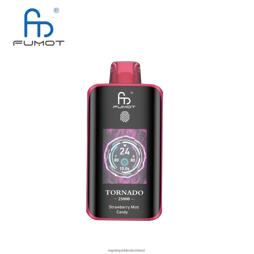 Fumot Tornado 25000 Einweg-Vaporizer Erdbeer-Minz-Bonbons | 44200Z15 Vape Liquid