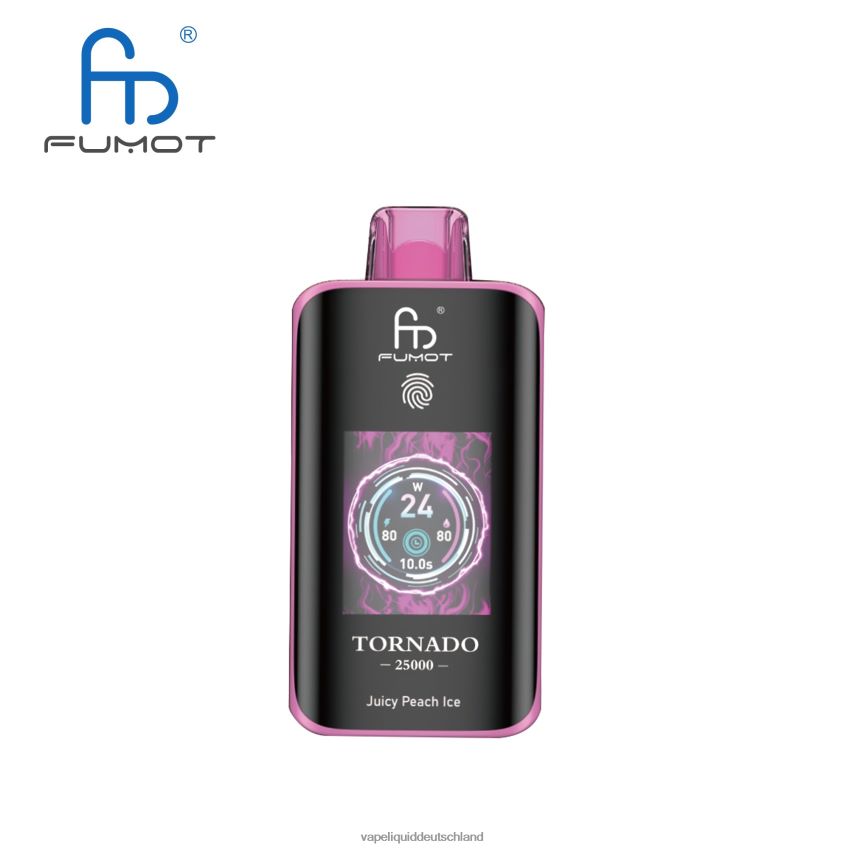 Fumot Tornado 25000 Einweg-Vaporizer saftiges Pfirsicheis | 44200Z7 Vape Liquid