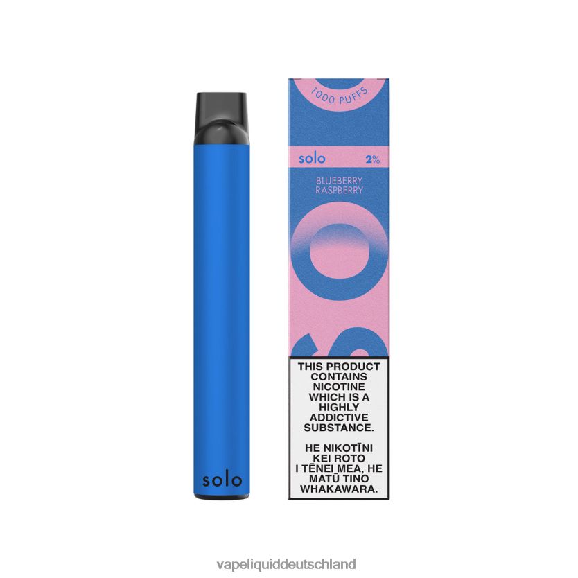 Vape Deutschland Blaubeer-Himbeere | Solo Einweg-Vape-Paradies-Kollektion 40F6BP19