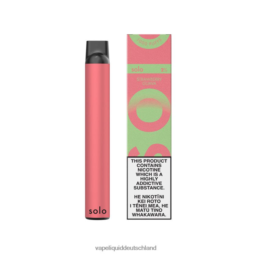 Vape Deutschland Erdbeer-Guave | Solo Einweg-Vape-Paradies-Kollektion 40F6BP21