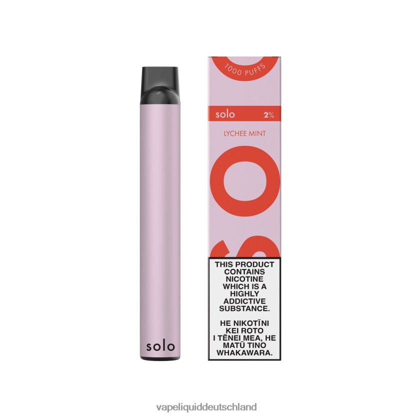 Vape Deutschland Litschi-Minze | Solo Einweg-Vapor 40F6BP9