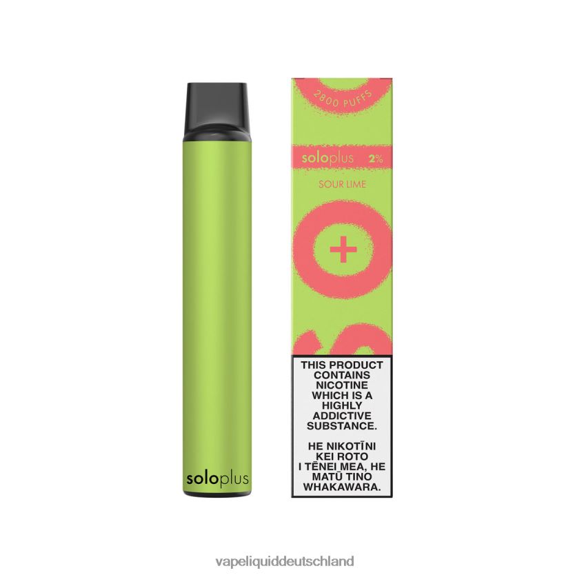 Vape Liquid saure Limette | Solo Plus Einweg-Vapor 40F6BP34
