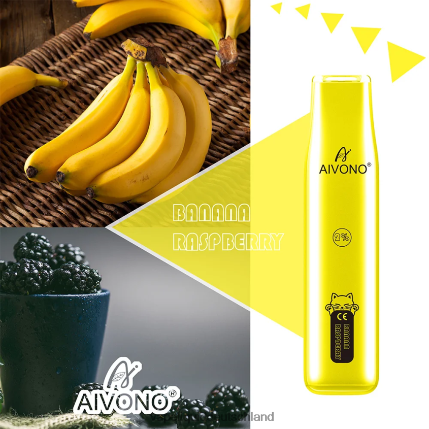 Aivono AIM CAT 400 Bananen-Himbeere - 62BZJ6334 Vape Liquid