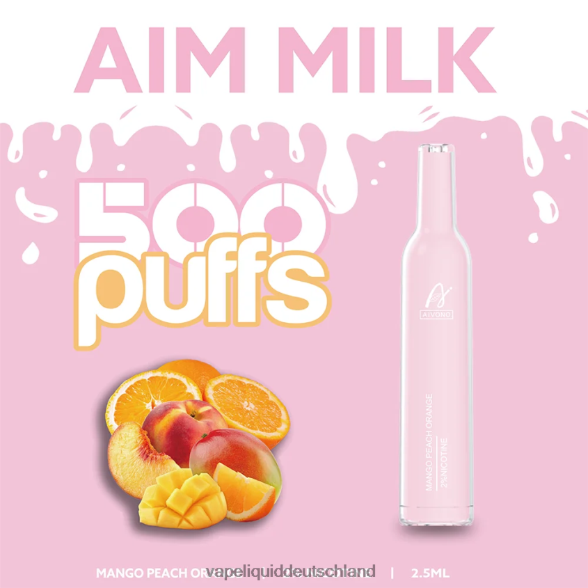 Aivono AIM MILK 500 Mango-Pfirsich-Orange - 62BZJ6269 Vape Deutschland