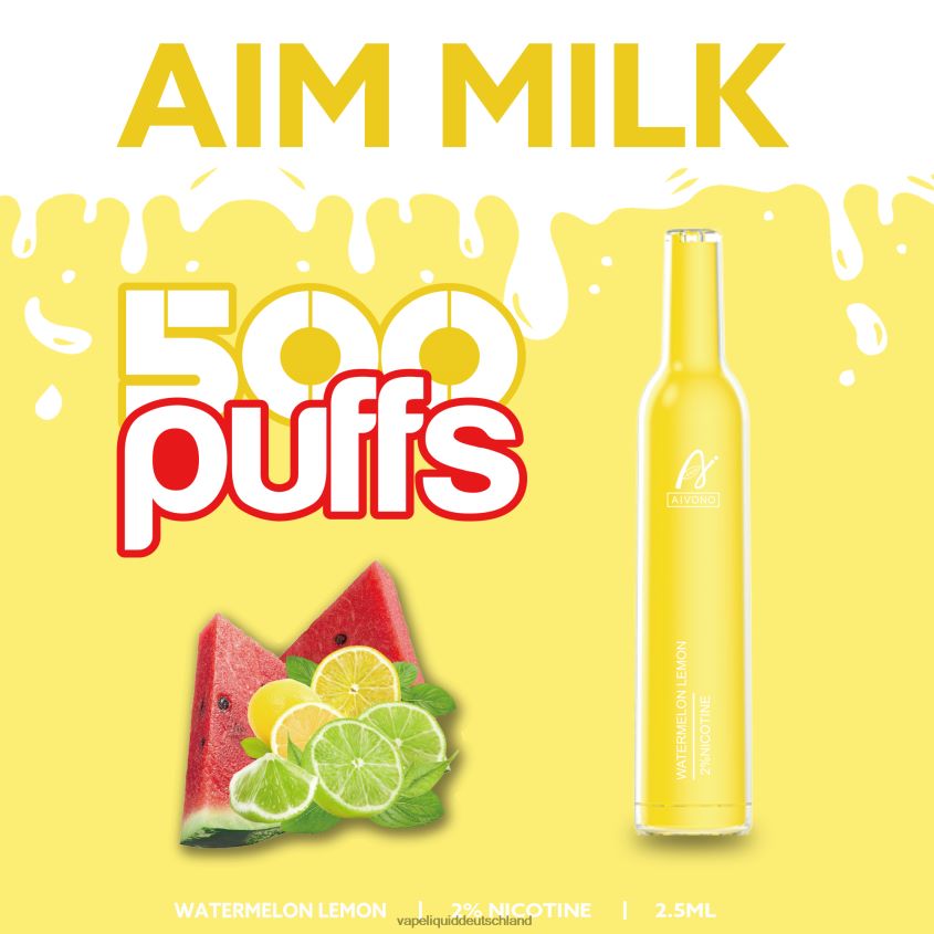 Aivono AIM MILK 500 Wassermelone Zitrone - 62BZJ6270 Vape Liquid