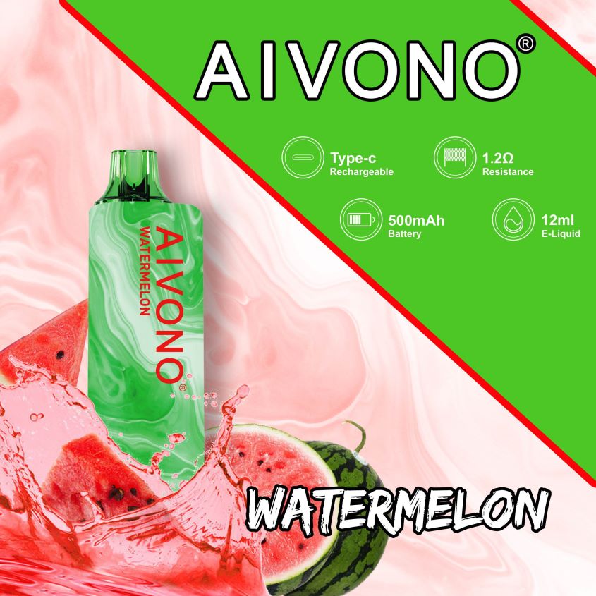 Aivono AIM GUN 7000 Wassermelone - 62BZJ6110 Vape Liquid