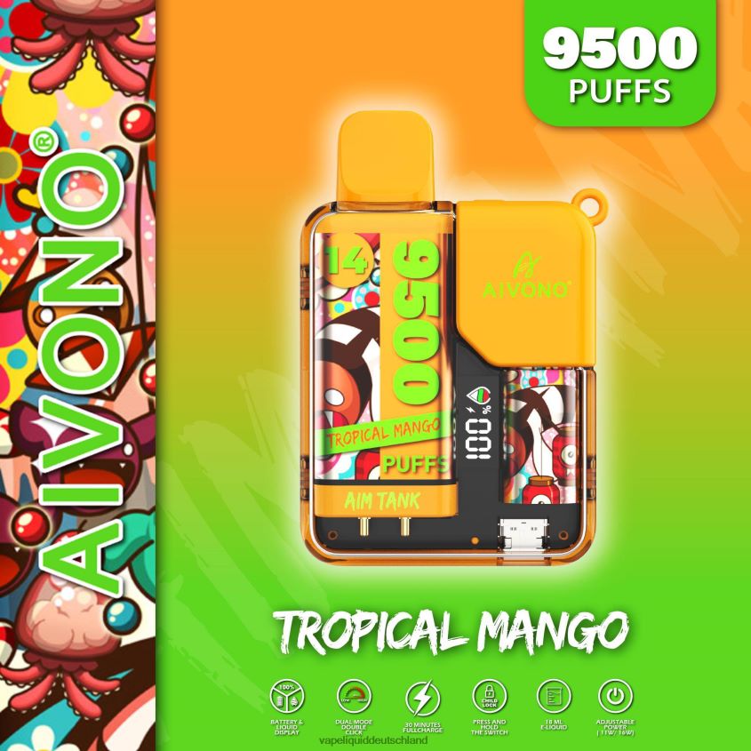 Aivono AIM TANK 9500 tropische Mango - 62BZJ639 Vape Deutschland
