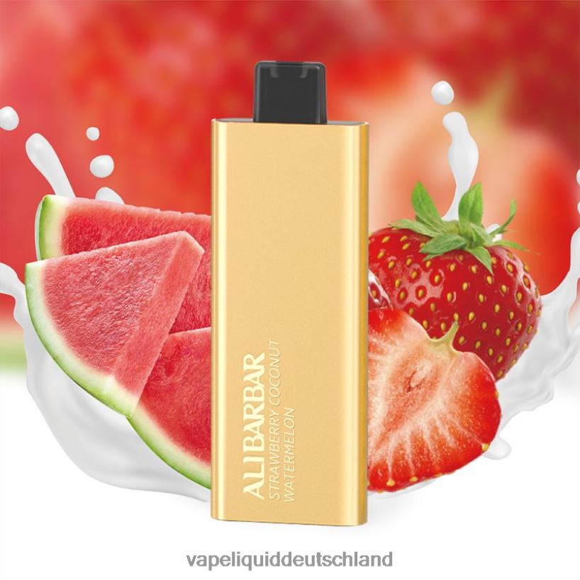Alibarbar Pandora 7000 Einweg-Vaporizer Erdbeer-Kokos-Wassermelone X068JX62 Vape Liquid