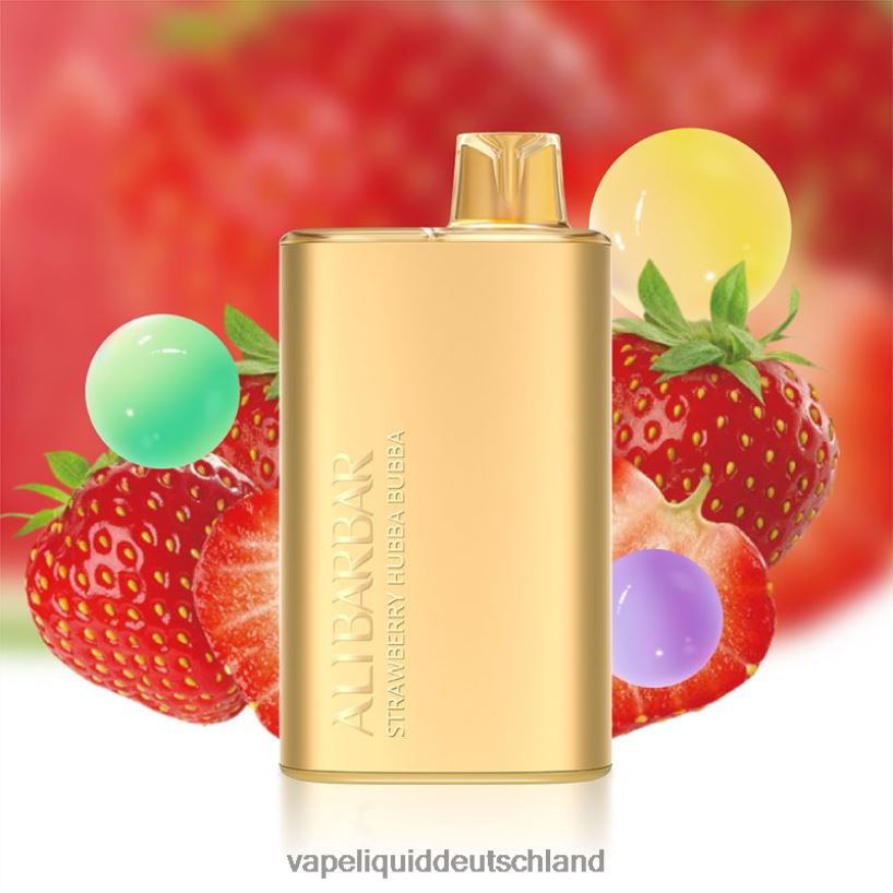 Alibarbar Rich 8000 Einweg-Vaporizer Erdbeer-Hubba-Bubba X068JX12 Vape Liquid