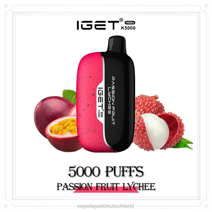 Vape 12000 Züge V02810 Passionsfrucht-Litschi IGET Moon k5000