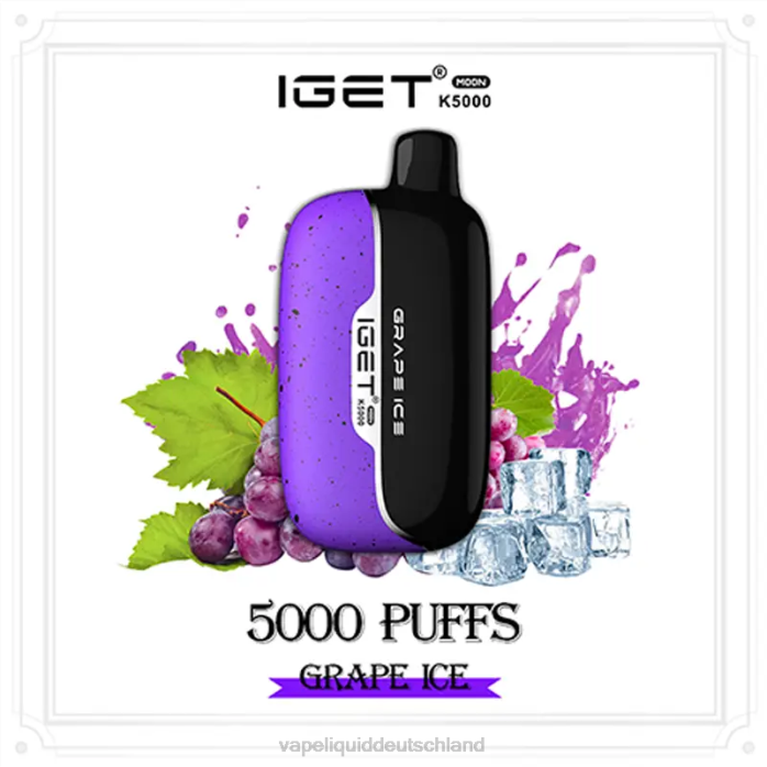 Vape 7000 Züge V0284 Traubeneis IGET Moon k5000