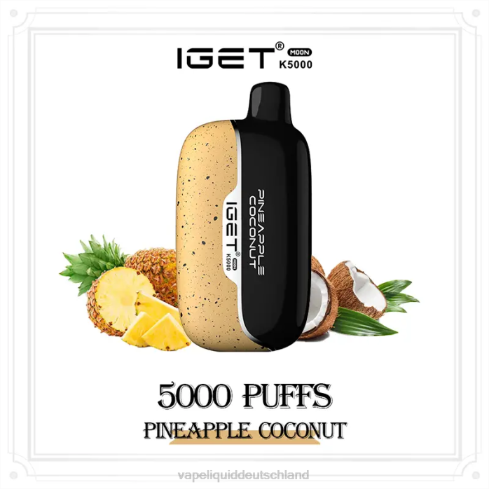 Vape Deutschland V02816 Ananas-Kokosnuss IGET Moon k5000