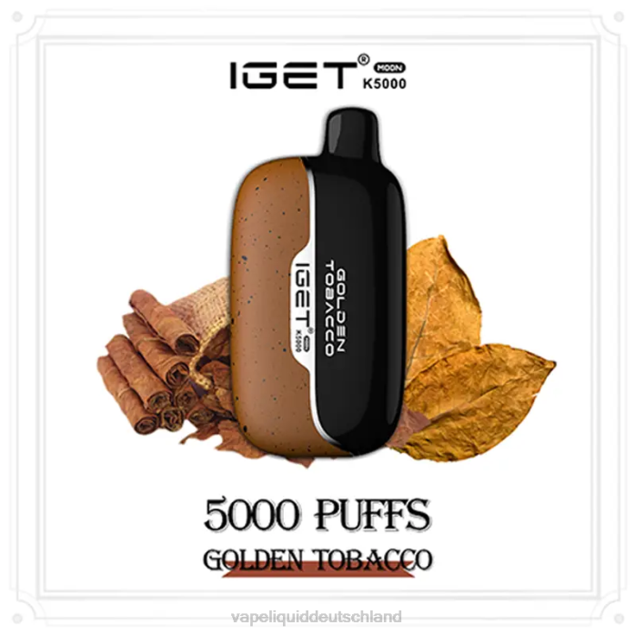 Vape Deutschland V0281 goldener Tabak IGET Moon k5000
