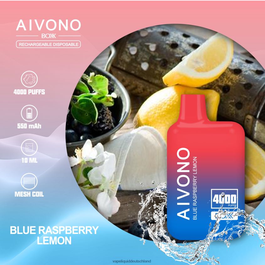 Aivono AIM BOXX 4000 blaue Himbeerzitrone - 62BZJ6217 Vape Deutschland