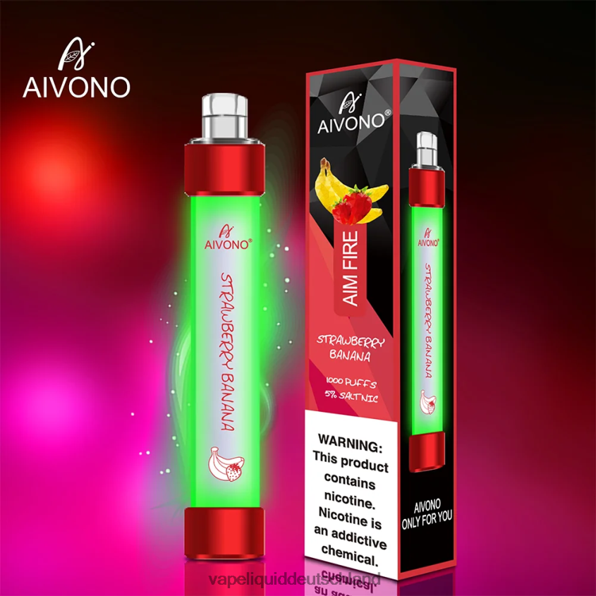 Aivono AIM FIRE 1000 Erdbeerbanane - 62BZJ6332 Vape Liquid