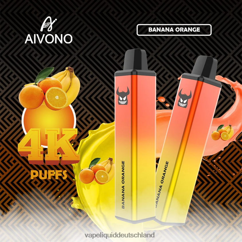 Aivono AIM FREAK 4000 Bananenorange - 62BZJ6258 Vape Liquid