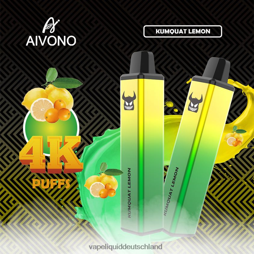Aivono AIM FREAK 4000 Kumquat-Zitrone - 62BZJ6256 Vape Liquid