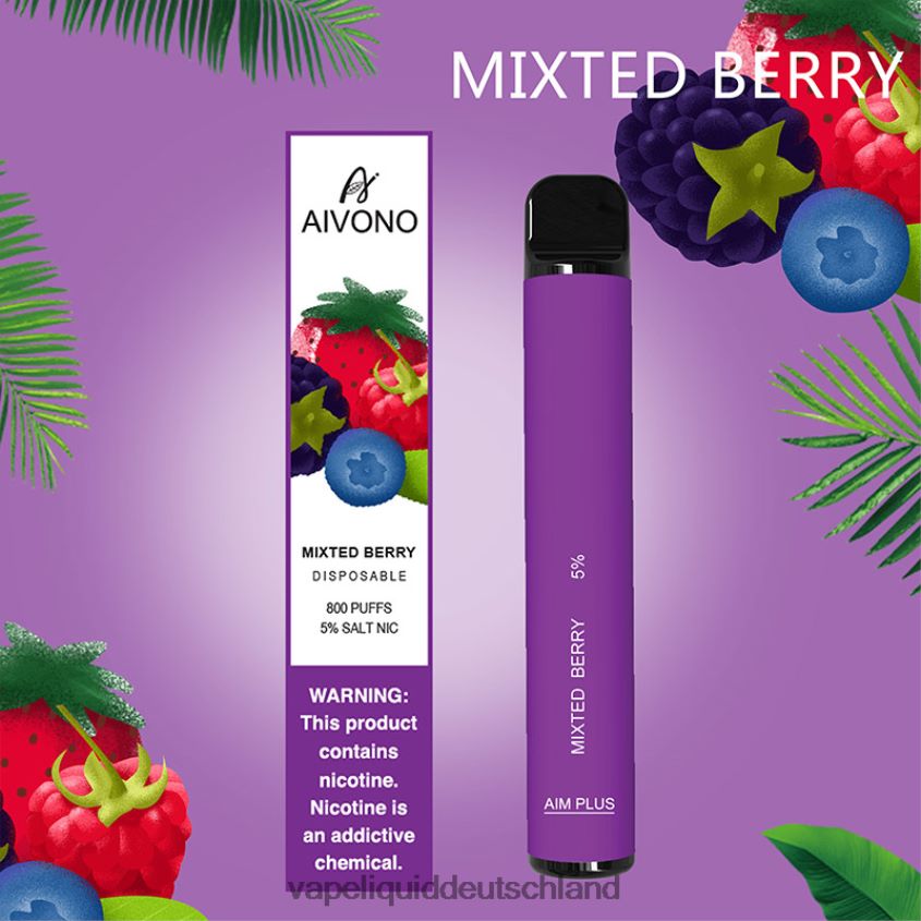 Aivono AIM PLUS 800 gemischte Beere - 62BZJ6188 Vape Liquid