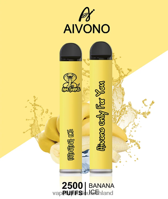 Aivono AIM SNAKE 2500 Bananeneis - 62BZJ6298 Vape Liquid