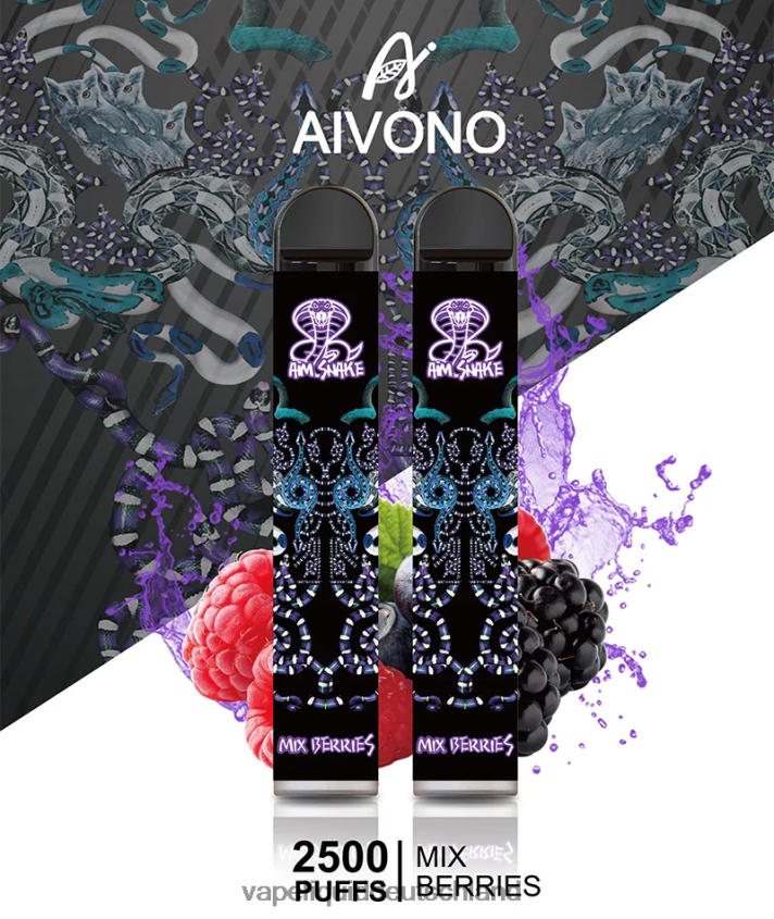 Aivono AIM SNAKE 2500 Beeren mischen - 62BZJ6312 Vape Liquid