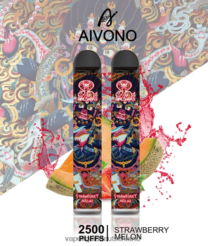Aivono AIM SNAKE 2500 Erdbeermelone - 62BZJ6320 Vape Liquid