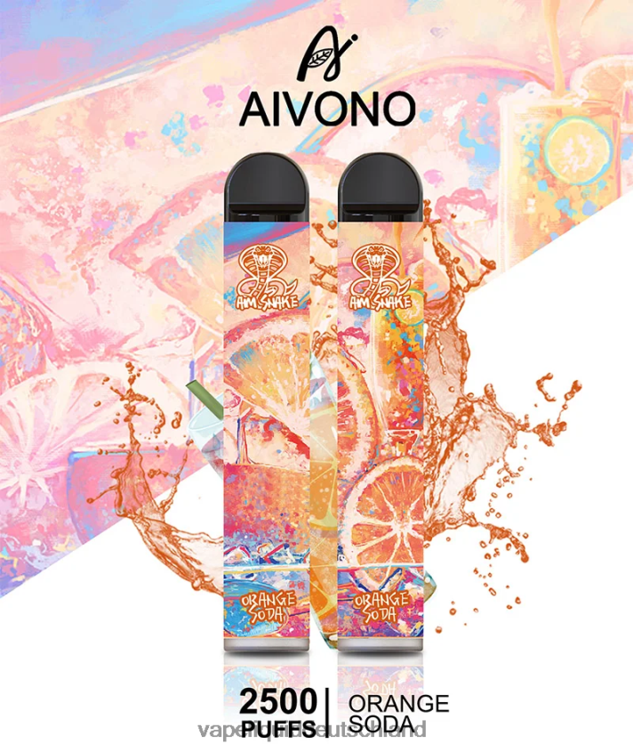 Aivono AIM SNAKE 2500 Orangenlimonade - 62BZJ6314 Vape Liquid