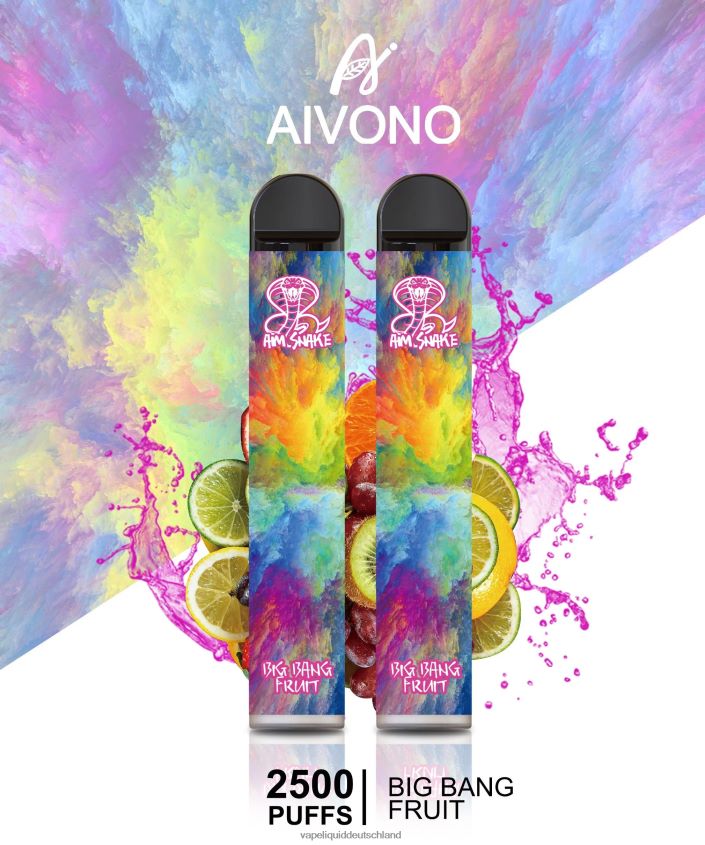 Aivono AIM SNAKE 2500 Urknallfrucht - 62BZJ6322 Vape Liquid
