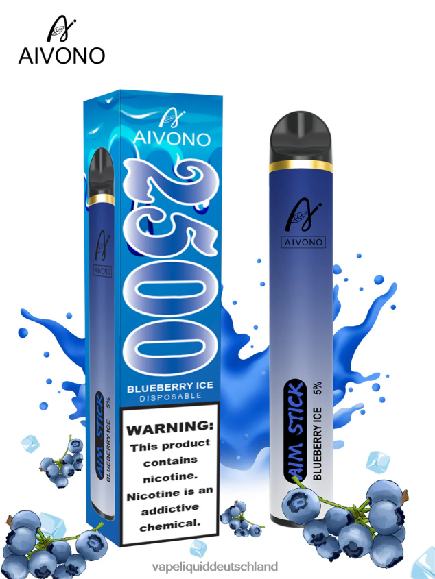 Aivono AIM STICK 2500 Blaubeereis - 62BZJ6152 Vape Liquid