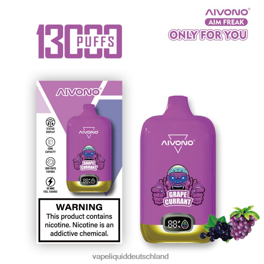 Aivono AIM FREAK 13000 Trauben-Johannisbeere - 62BZJ6251 Vape Deutschland