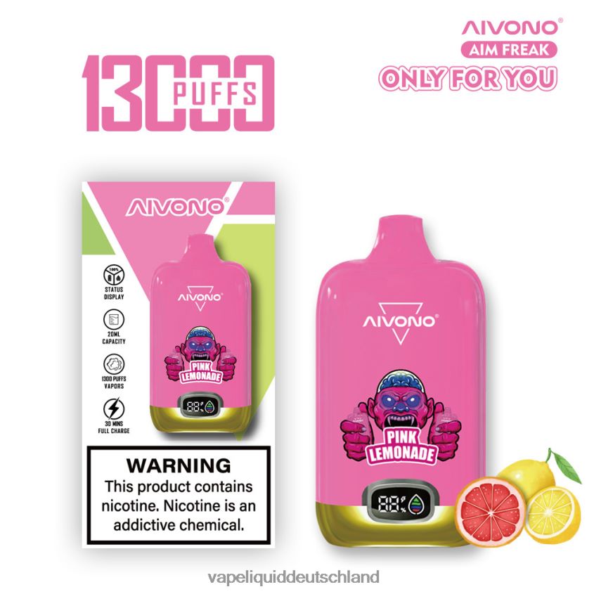 Aivono AIM FREAK 13000 rosa Limonade - 62BZJ6249 Vape Deutschland
