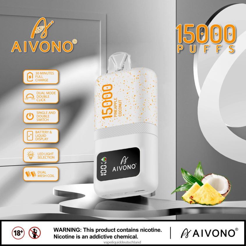 Aivono AIM magic 15000 Ananas-Kokosnuss - 62BZJ672 Vape Liquid