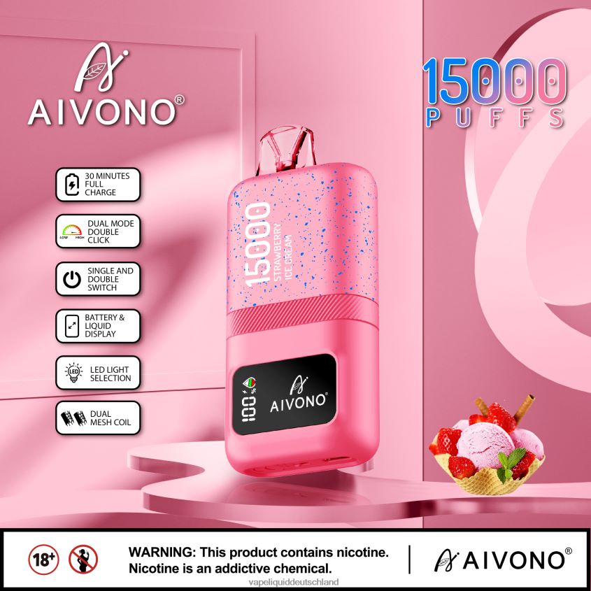 Aivono AIM magic 15000 Erdbeereis - 62BZJ666 Vape Liquid