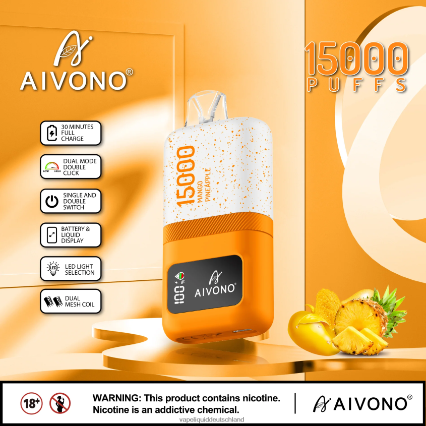 Aivono AIM magic 15000 Mango-Ananas - 62BZJ669 Vape Deutschland