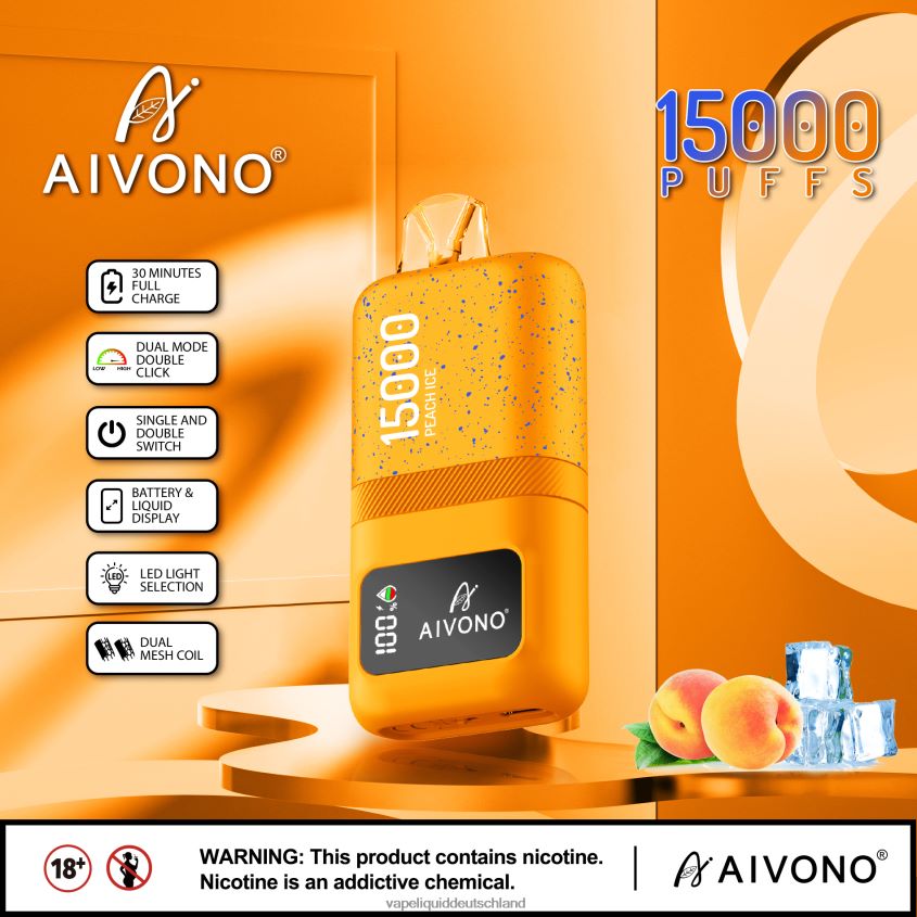 Aivono AIM magic 15000 Pfirsicheis - 62BZJ659 Vape Deutschland