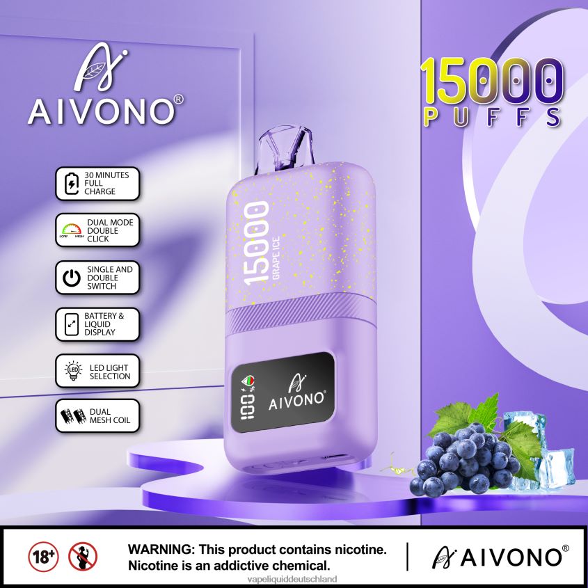 Aivono AIM magic 15000 Traubeneis - 62BZJ660 Vape Liquid