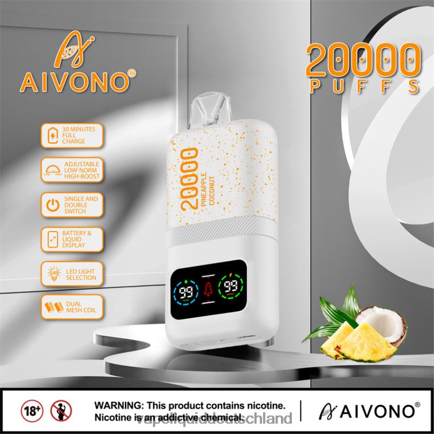Aivono AIM magic 20000 Ananas-Kokos-Eis - 62BZJ676 Vape Liquid