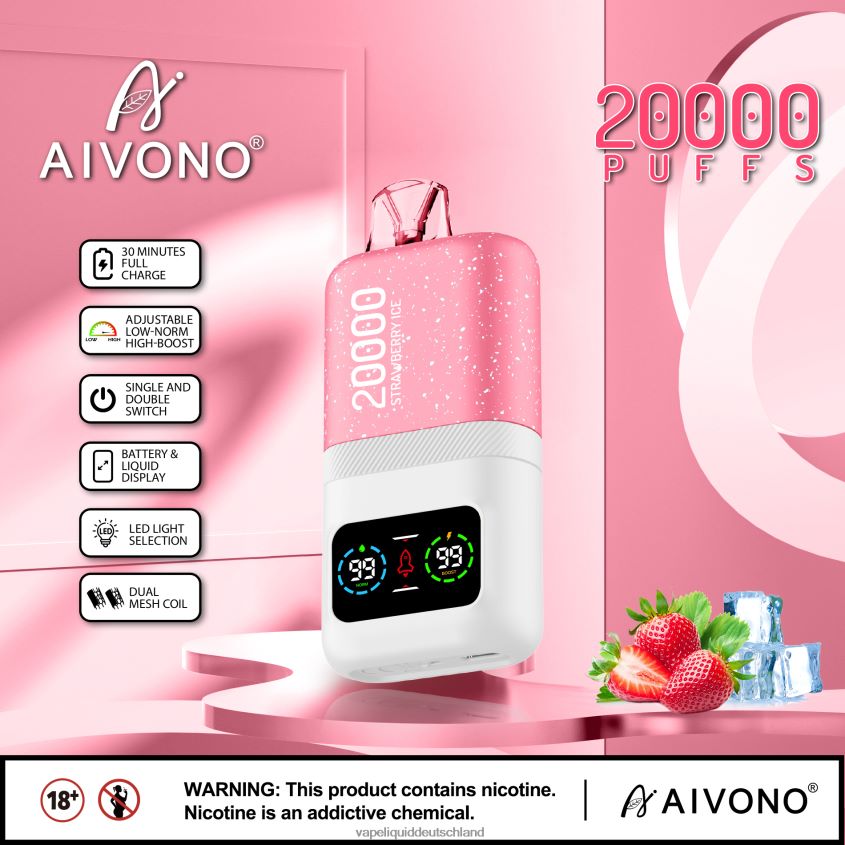 Aivono AIM magic 20000 Erdbeereis - 62BZJ674 Vape Liquid