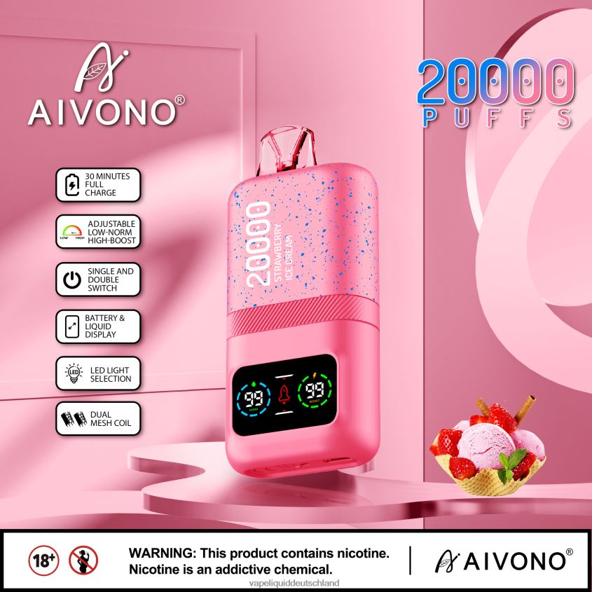 Aivono AIM magic 20000 Erdbeereis - 62BZJ680 Vape Liquid