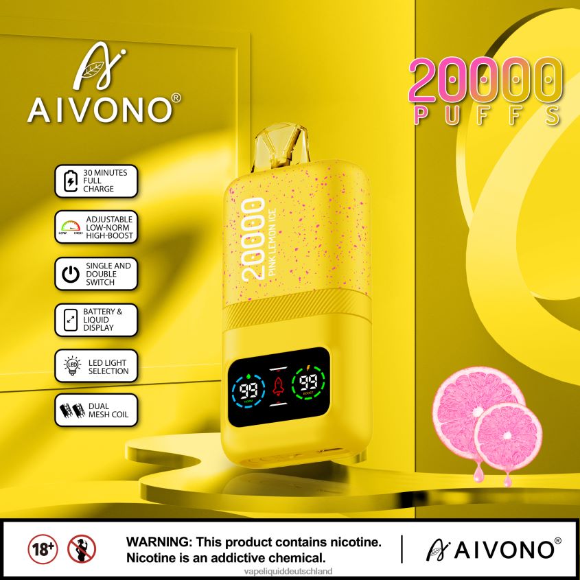 Aivono AIM magic 20000 rosa Zitroneneis - 62BZJ683 Vape Deutschland