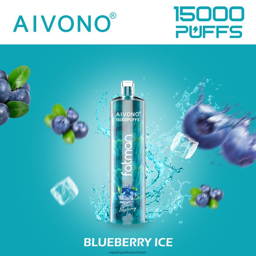 Aivono FATMAN 15000 Blaubeereis - 62BZJ614 Vape Liquid