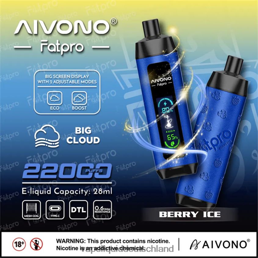 Aivono Fatpro 22000 Beereneis - 62BZJ610 Vape Liquid