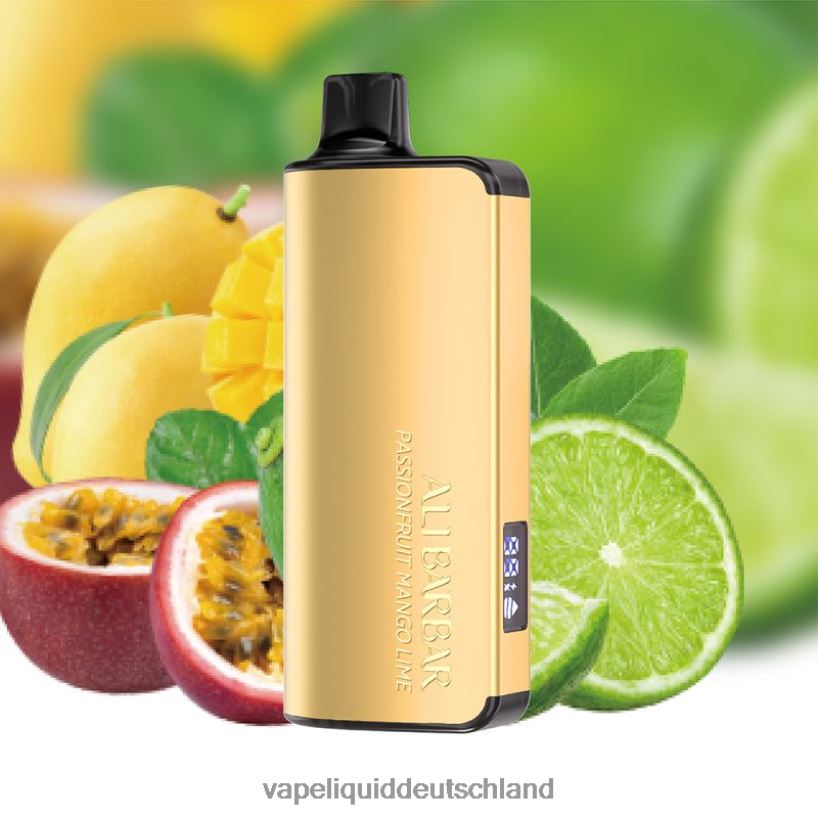 Alibarbar Ingot 20000 Einweg-Vapes Passionsfrucht-Mango-Limette X068JX39 Vape 7000 Züge