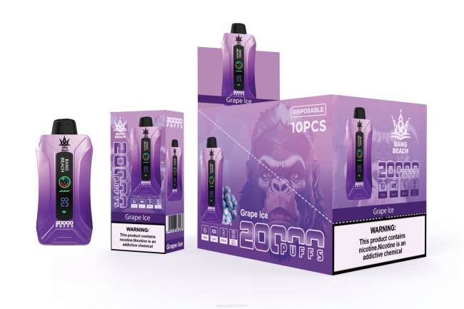 Vape Deutschland 066410 Traubeneis - Bang Beach 20000 Züge Smart Screen Vape