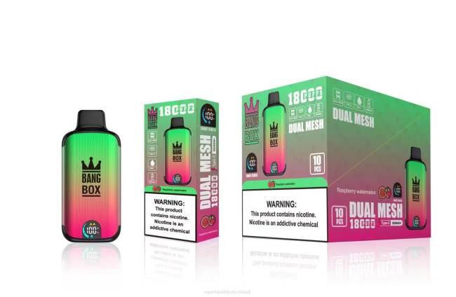 Vape Deutschland 066497 Himbeer-Wassermelone - Bang Box 18000 Züge