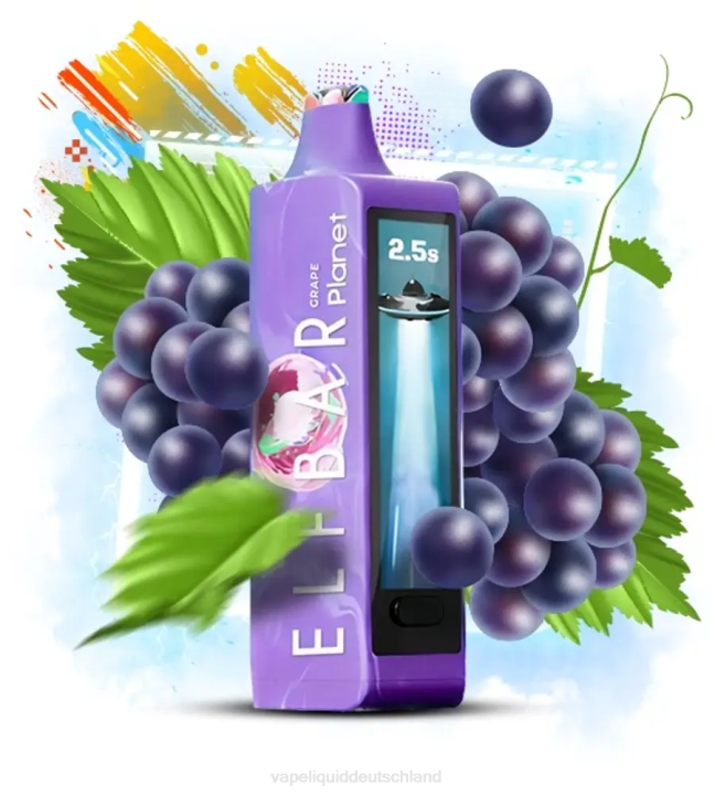 Vape Deutschland 402J13 - Traube Elf Bar Planet 25000