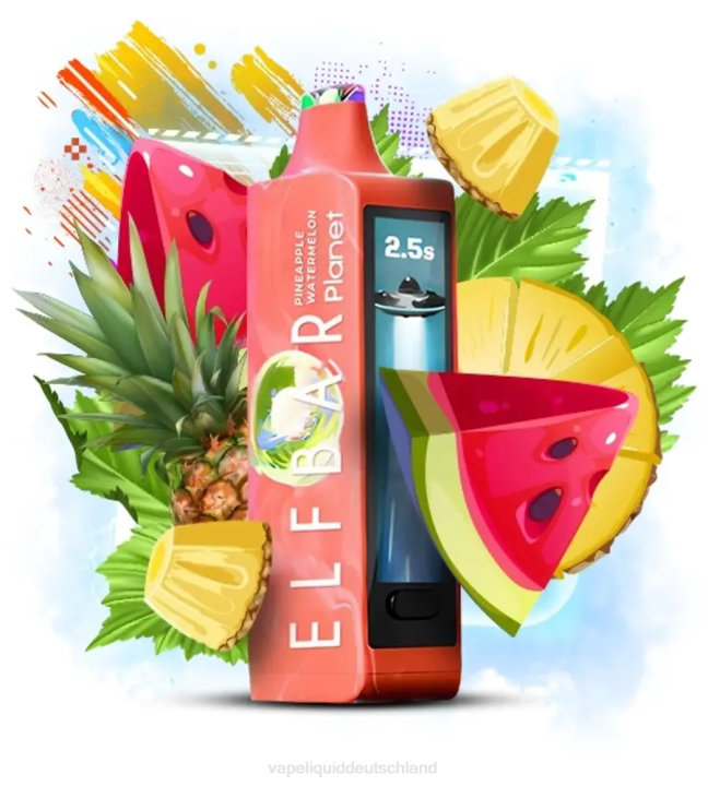 Vape Deutschland 402J25 - Ananas-Wassermelone Elf Bar Planet 25000