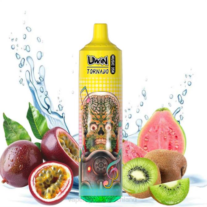 Vape Deutschland Kiwi, Passionsfrucht, Guave | UWIN CRYSTAL 35.000 Einweg-Vaporizer 8LF223