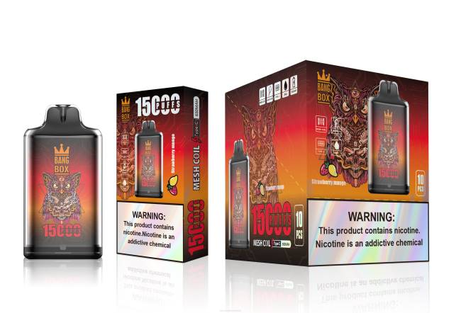 Vape Liquid 0664101 Erdbeer-Mango - Bang Box s1-15000 Züge